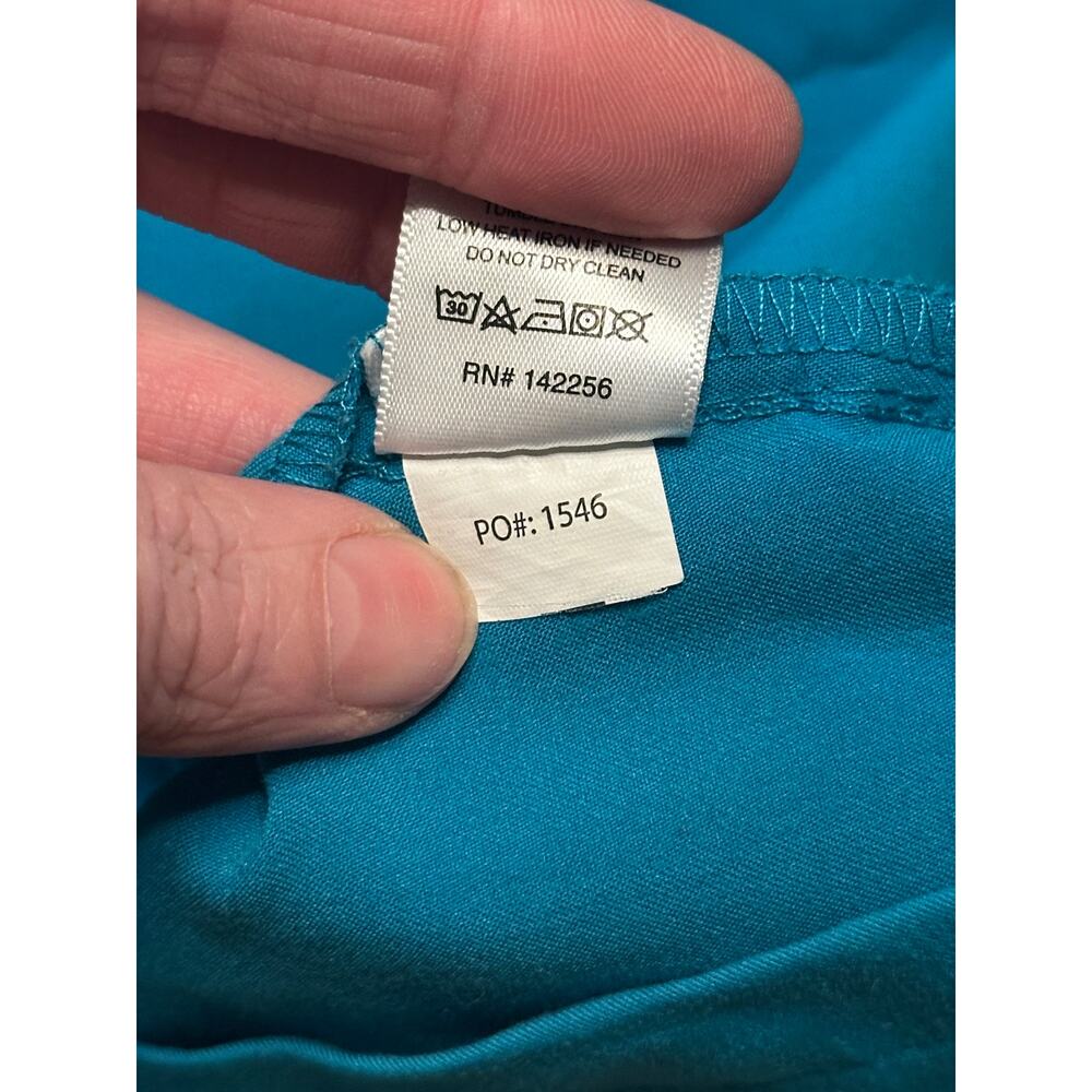 Figs‎ Chisec Three-Pocket Scrub Top TEAL Large - Picture 6 of 6